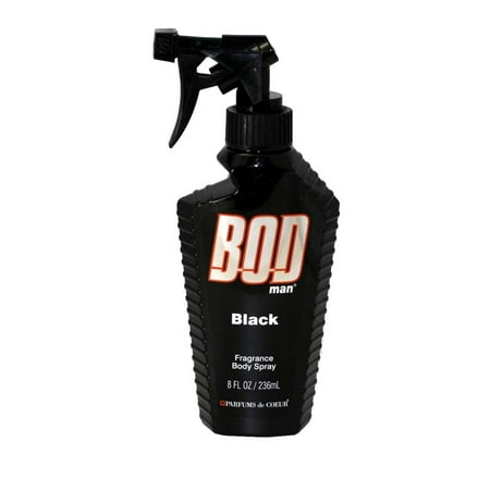 Bod Man Black Fragrance Body Spray 8.0 Oz / 236 Ml