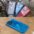 thumbnail image 7 of SPORTLINK Waterproof Case for iPhone 14 Pro Full Body Sealed Shockproof Dustproof Phone Screen Protector Cover 6.1 inch - Frosted Blue, 7 of 7