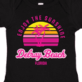thumbnail image 4 of Inktastic Summer Enjoy the Sunshine Delray Beach Florida in Pink Boys or Girls Baby Bodysuit, 4 of 5