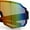 Black Red - Orange Mirror, variant on Oversized Mens Color Mirror Rimless Shield Plastic MTB Sport Sunglasses White Yellow - Yellow Mirror