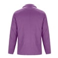 thumbnail image 4 of Tawop Coats for Men Blazers Long Sleeve Hoodless Pockets Casual Corduroy Solid Mens Clothing,Purple,M, 4 of 7