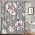 thumbnail image 1 of Floral Shower Curtains For Bathroom, Rose Flowers Shower Curtain, 1 of 5