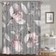 thumbnail image 1 of Cortinas de ducha florales para baño, cortina de ducha de flores rosas (hy), 1 of 5
