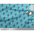 thumbnail image 3 of Soimoi Poly Georgette Fabric Dot & Floral Artistic Decor Fabric Printed Yard 52 Inch Wide, 3 of 5