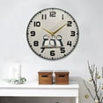 thumbnail image 2 of Yayeee Wall Clock for Living Room 11.9 inch Battery Operated Round with Holder, Cute Puffin, 2 of 7