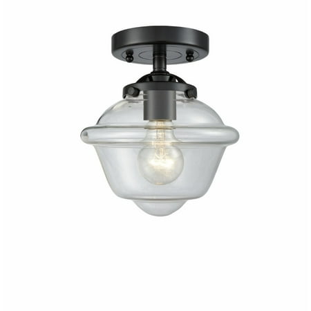

Innovations 284-1C-OB-G532-LED Small Oxford 1 Light Semi-Flush Mount part of the Nouveau Collection Oil Rubbed Bronze