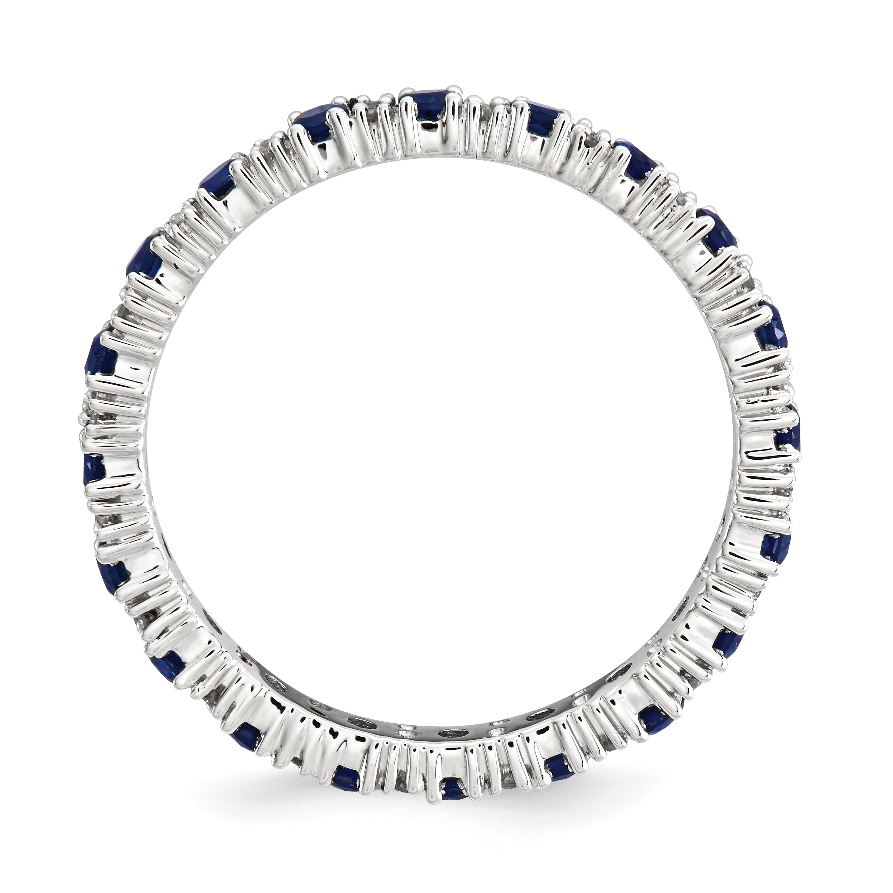 Sapphire Eternity Ring Jewelry Best Seller Sterling Silver Stackable Expressions Polished Cr