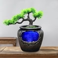 thumbnail image 3 of CNCEST Tabletop Resin Water Fountain LED Light Tabletop Resin Rockery Fengshui Waterfall Indoor Decor, 3 of 10