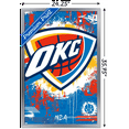 thumbnail image 5 of NBA Oklahoma City Thunder - Maximalist Logo 23 Wall Poster, 22.375" x 34" Framed, 5 of 5