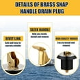 thumbnail image 4 of Brass Snap Lock Baitwell Plugs - 3/4"Sold per Pack of 2, 4 of 7