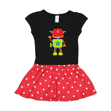 

Inktastic Cute Robot Funny Robot Colorful Robot Robotics Gift Toddler Girl Dress