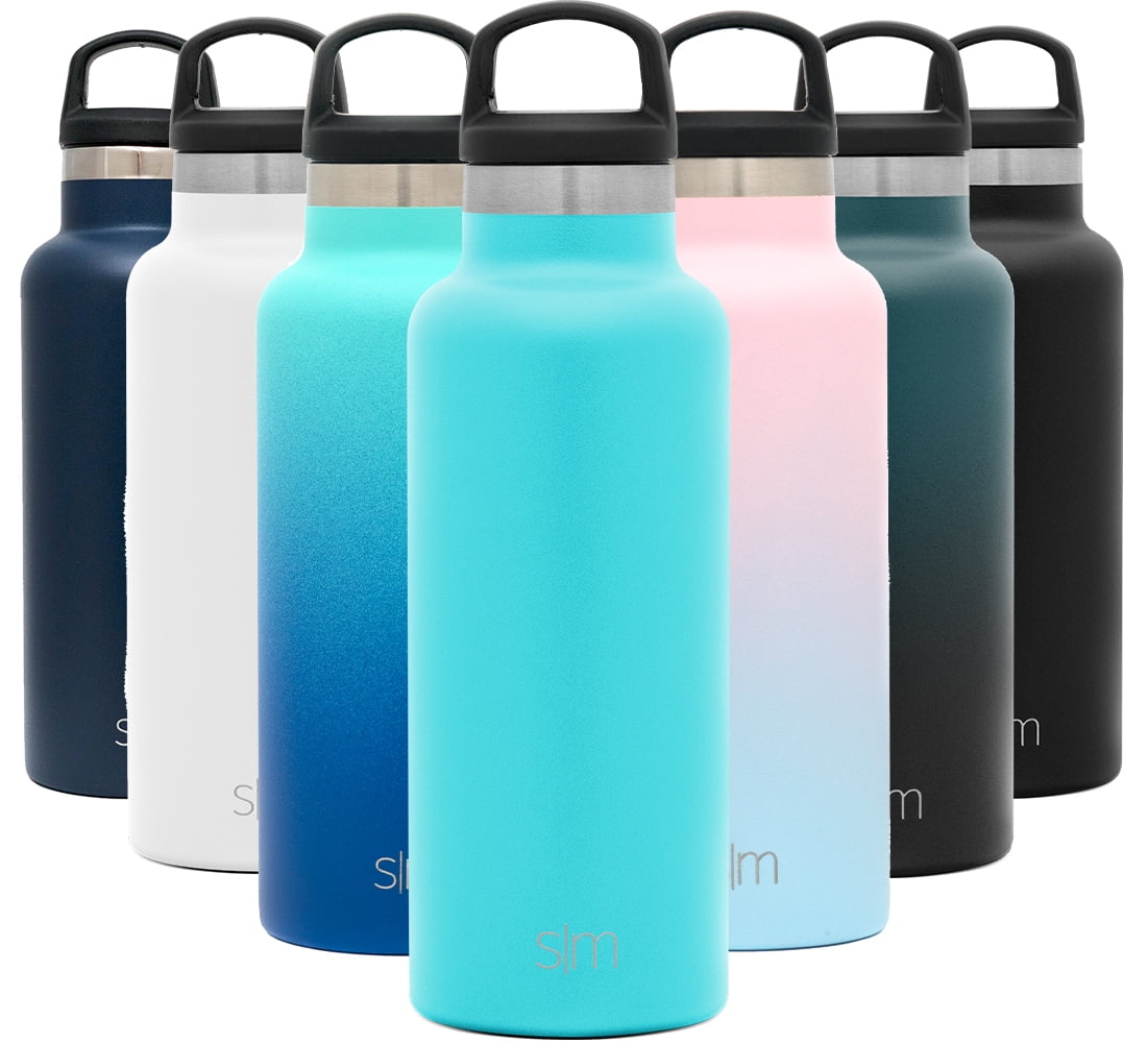 Double Wall Insulated hydrate Stainless Steel 32 oz Water Bottle BPA Free. Caribbean Sunset