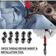 thumbnail image 4 of 1420 Head Thread Bolt Repair Tool Kit M11.5mm x 1.5 Engine Cylinder Head Repair Kits Compatible with Honda B16 CR-V Accord Element RSX, Toyota, 4 of 7