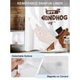thumbnail image 5 of No Hook Shower Curtain with Snap-in Liner, Groundhog Day Waterproof Fabric Bathroom Curtains, Cartoon Funny Modern Farmhouse Country Cute Bath Curtains & Mesh Top Window 72"x84" Long, 5 of 9