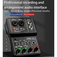 thumbnail image 2 of 4X Q-12 Sound Card Audio Mixer Sound Board Console Desk System Interface 4 Channel 48V Stereo Computer Card,4 x Q-12 Sound Card 4 x USB cable,black, 2 of 8