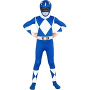 Morphsuits Might Morphin Blue Morphsuit Costume Kids Halloween Costume for Unisex Blue Large