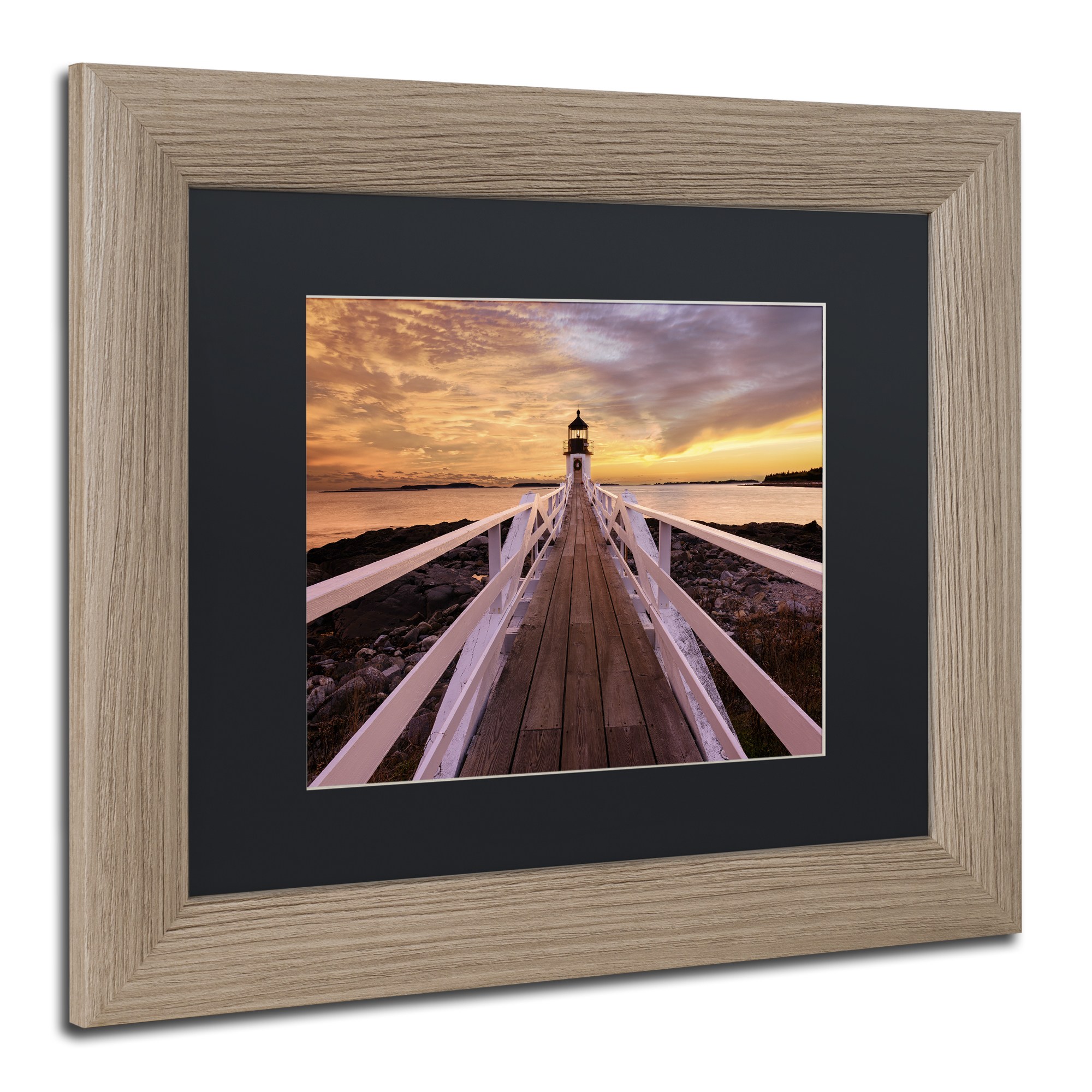 Trademark Fine Art "Runway to the Sky" Canvas Art by Michael Blanchette Photography Black Matte, Birch Frame