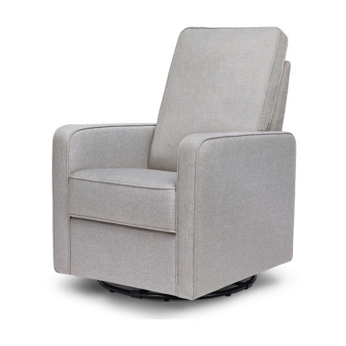 DaVinci Casey Pillowback Swivel Glider Chair in Misty Gray - image 4 of 7