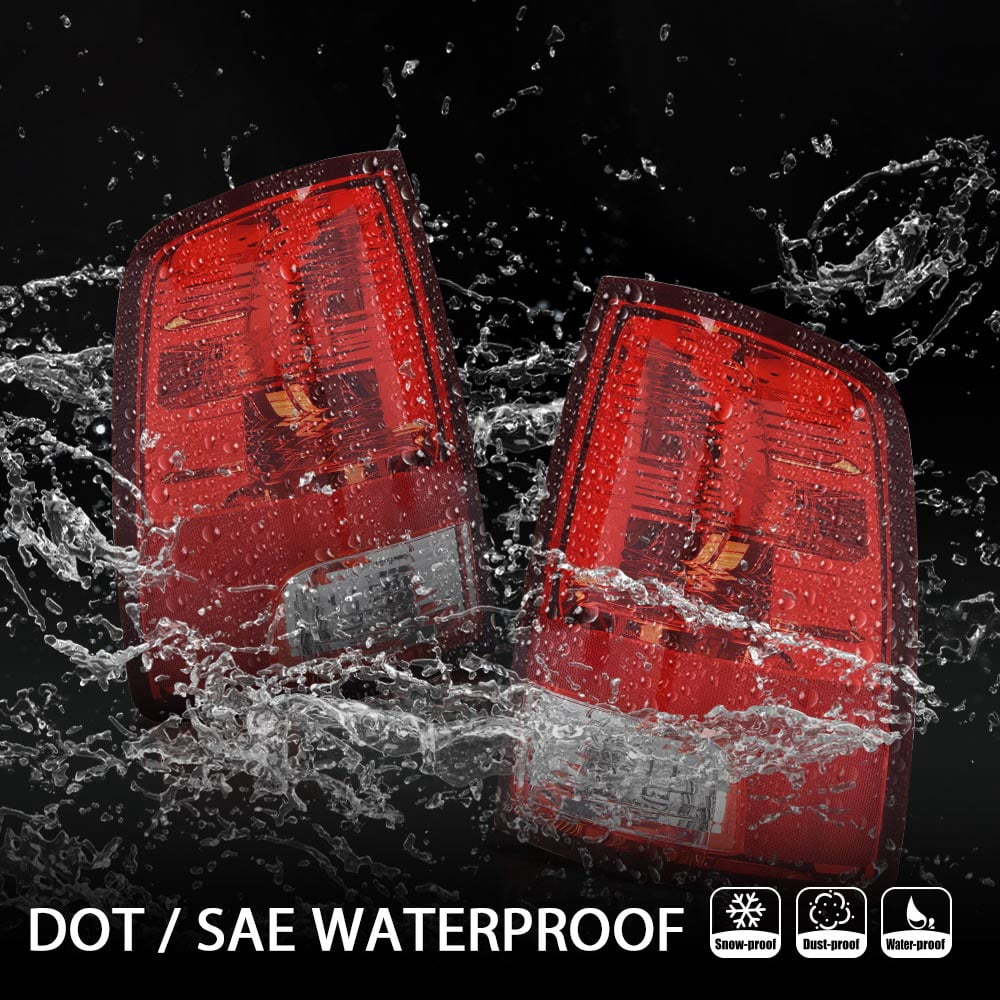 PIT66 Fit For 2009-2018 Dodge Ram 1500 2500 3500 Tail Lights Lamps Replacement LH + RH