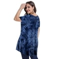 thumbnail image 3 of Womens Plus Size Short Sleeve Casual Summer Round Neck Shirts Tunics for Leggings, 3 of 6