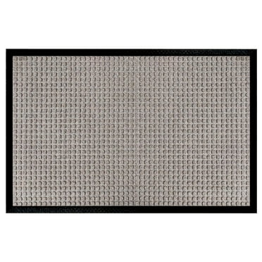 A1HC Indoor Outdoor Mat, Front and Back Entrance Welcome Mats, Large Front Door Patio Mats 24x36 Inches, Non-Slip Easy Clean Entrance Washable Large Size Doormats, Beige