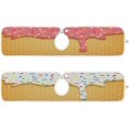 thumbnail image 2 of Coolnut Ice Cream Sink Faucet Mat for Kitchen,Sink Splash Guard Behind Faucet, Kitchen Faucet Absorbent Mat,Microfiber Cloth Faucet Mat (2 Pack,14.9×5.5in) Home Decor, 2 of 7