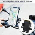 thumbnail image 2 of Unique BargainsMotorcycle Phone Mount Holder Motorbike Scooter Phone Holder for Handlebar Mount Fits 4.7"-7.2" / 119.38-182.88mm Smartphones Yellow, 2 of 7