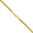 thumbnail image 5 of 14K Solid Yellow Gold 4mm Rope Chain Twisted Link Necklace, 5 of 8