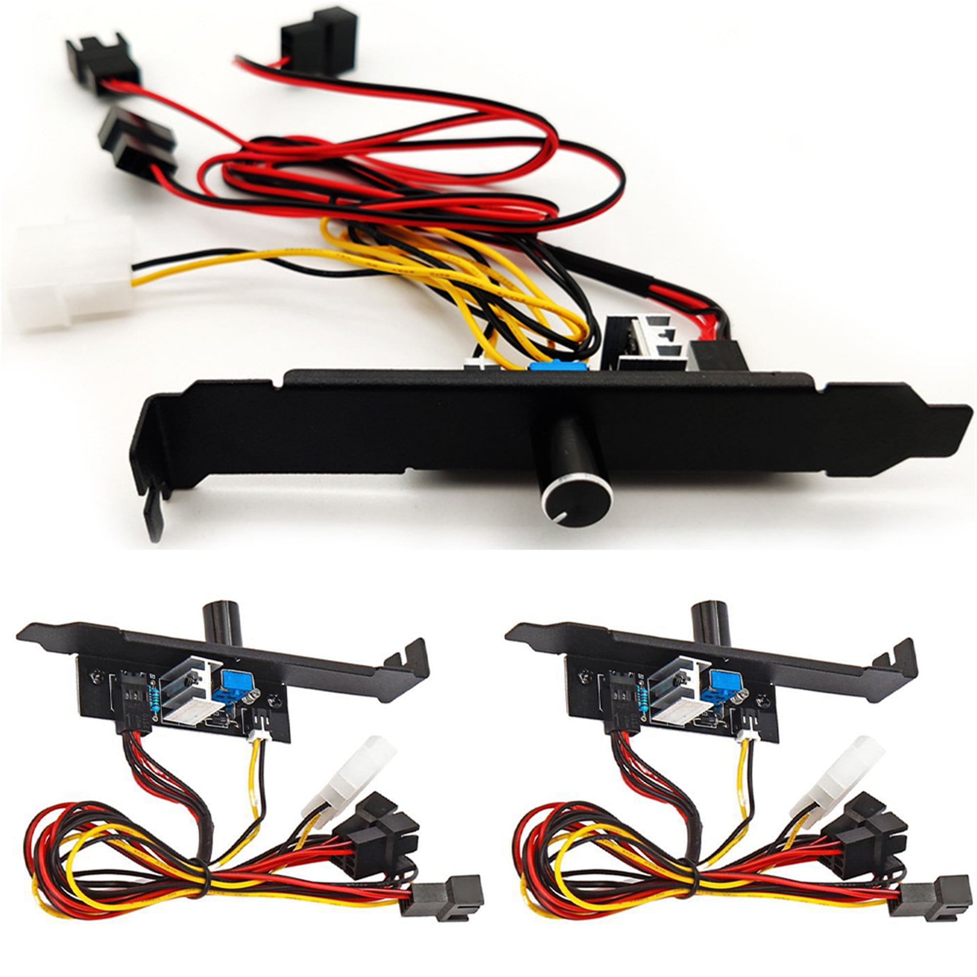 UPAIRCAS PC Case Fan Controller 3/4pin Cooling Hub Adapter Splitter