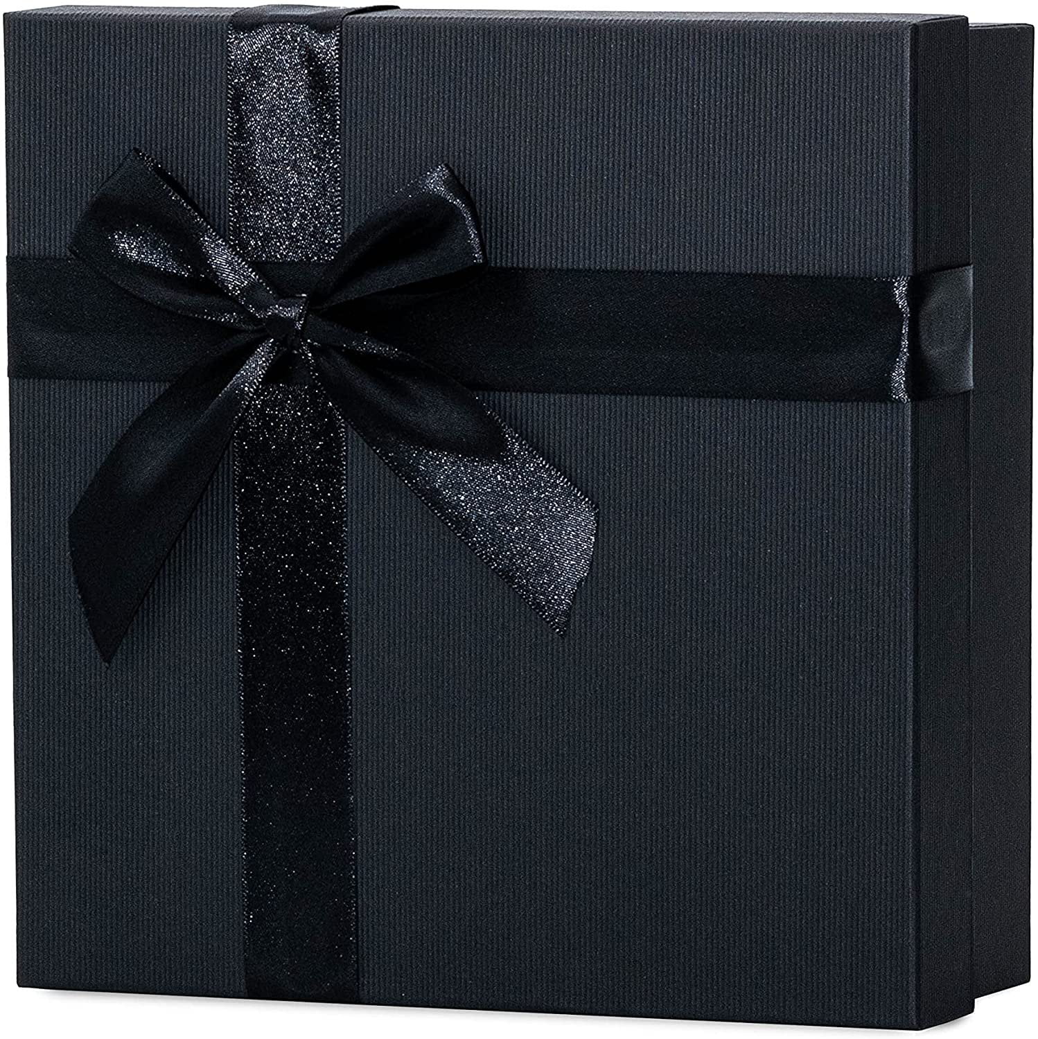 Chanel Black Gift Box with White Ribbon Bow  Black gift boxes, Ribbon  bows, White ribbon