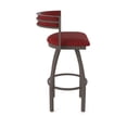 thumbnail image 4 of 861 Artemis 36" Swivel Bar Stool with Bronze Finish and Graph Ruby Seat and Back, 4 of 5