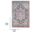 thumbnail image 3 of Livabliss Iris Vintage Medallion Area Rug,2'3" x 3'9",Dark Blue, 3 of 9