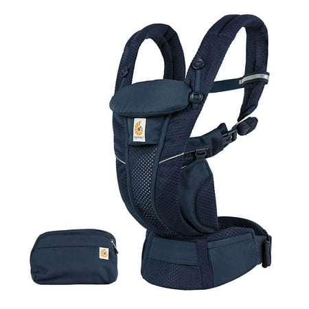 UPC: 0191653004566 | Ergobaby Omni Breeze All Carry Positions Breathable Mesh Baby Carrier Newborn to Toddler with Enhanced Lumbar Support & Airflow (7-45 Lb)  Midnight Blue