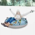 thumbnail image 1 of ZHAOCHENG Tubo de esquí inflable, tubo de trineo con diseño de mango, tubo de nieve flotante, anillos de esquí inflables al aire libre, asas circulares fuertes para vacaciones al aire libre, 1 of 5