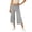 AA01-Gray, variant on Women Fold Over Low Waist Capris Gaucho Pants Wide Leg Flowy Cropped Culottes Trousers Casual Loose Yoga Lounge Pants Black S