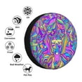 thumbnail image 5 of XMXY Crying Girl Swirl Psychedelic Spare Tire Cover, Universal Waterproof Cover for Jeep RV Tire Wheel Protection, 16 inch, 5 of 8
