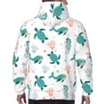 thumbnail image 3 of Bingfone Turtles And Seahorses Men's Drawstring Hoodie Long Sleeve Pocket Sweatshirts-4X-Large, 3 of 6