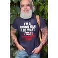 thumbnail image 4 of Grown Man My Granddaughter Wants grandpa funny T-Shirt papa gifts tee (Large Navy Blue), 4 of 6
