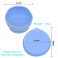 thumbnail image 4 of Paquete de 2 tazones para bebés, tazón de comida de silicona para niños y niños pequeños con base de súper succión mejorada, 4 of 4