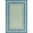 thumbnail image 1 of 2 ft. 7 ft. x 3 ft. 11 ft. UV-Treated Polypropylene Grey & Denim Area Rug, 1 of 1