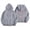 Light Gray, variant on NinXxx Women's Casual Autumn Winter Bow Print Hooded Sweatshirt Pink M