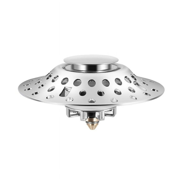 2 in 1 Bathtub Stopper with Drain Hair Catcher, Anti-Clogging Tub Stopper with Dual Filtration, for 1.4-2.0In Drain Hole