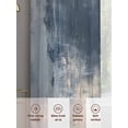 thumbnail image 6 of Navy Blue Grey Sheer Curtains 96 Inch Length 2 Panels Set for Living Room/Bedroom, Modern Abstract Art Rustic Semi Curtain Sheers Drapes Rod Pocket Curtains Window Treatment Set 52''x96''x2, 6 of 7