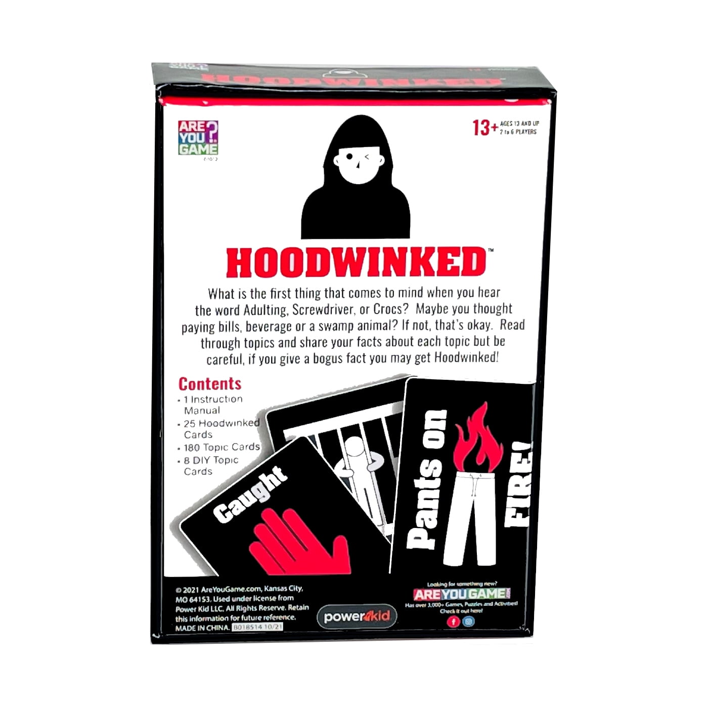 Hoodwinked - Know Your Facts and Think Fast Educational Card Game, by AreYouGame.com