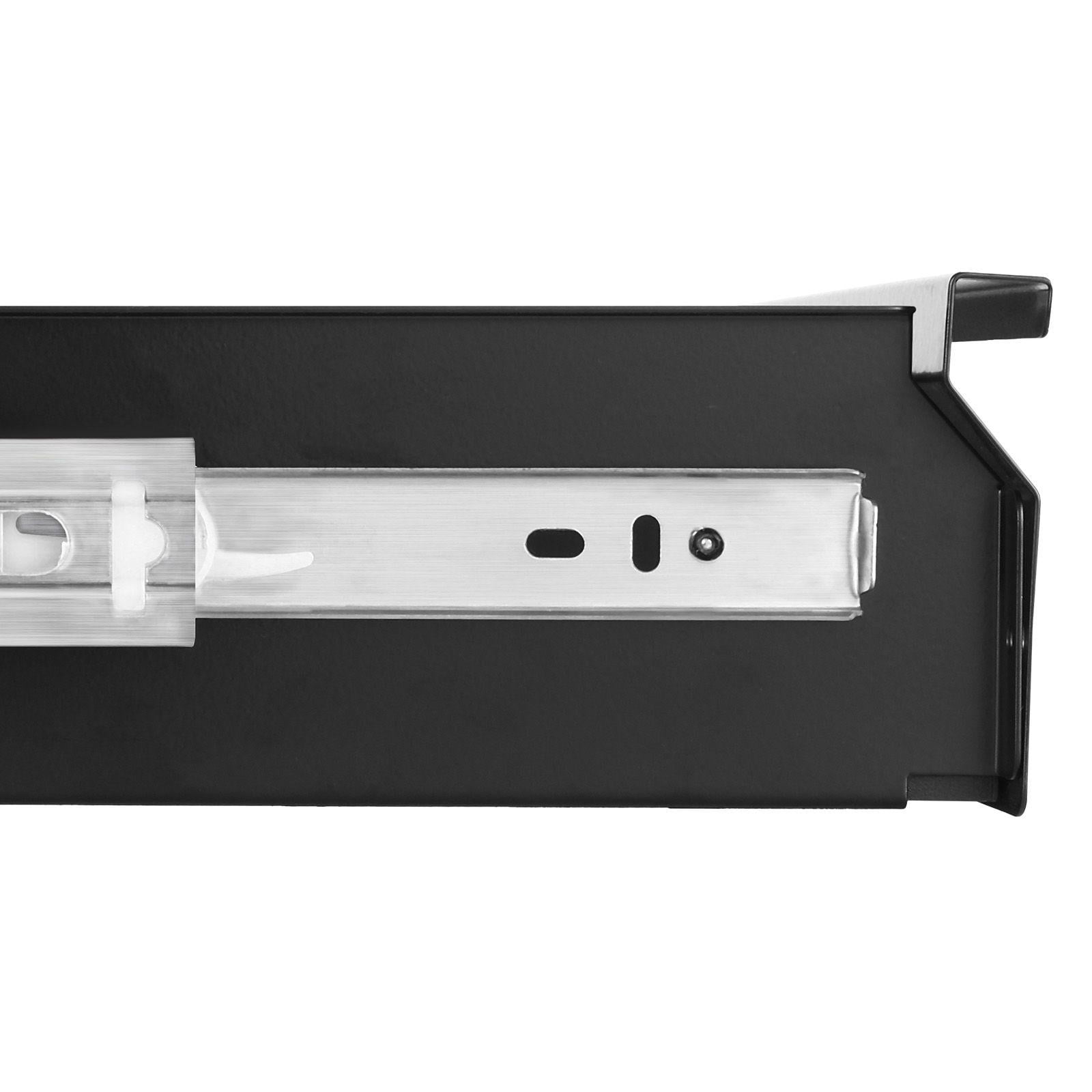 26 Inch Wide Under Desk Slide Out Drawer Hidden Storage Organizer for Office Home Sit Stand Workstation 29x9x4 in