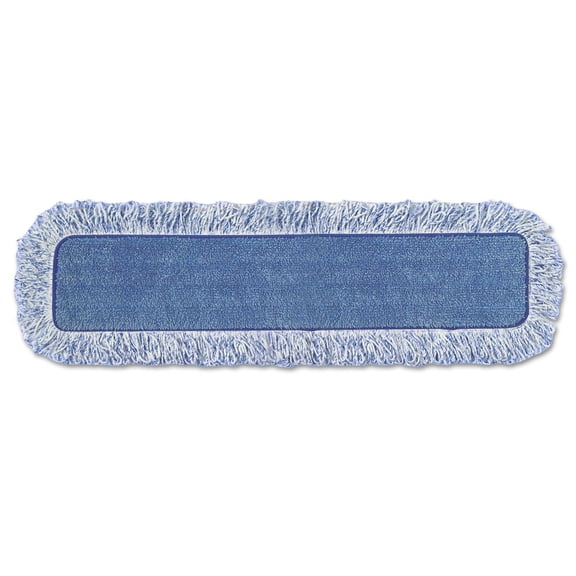 Rubbermaid Commercial FGQ41600BL00 18 in. Nylon/Polyester Microfiber High Absorbency Mop Pad - Blue (6/Carton)