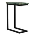 thumbnail image 3 of Simpli Home Skyler 18 inch Wide Industrial C Side Table in Green/Black Genuine Marble/Iron, 3 of 12