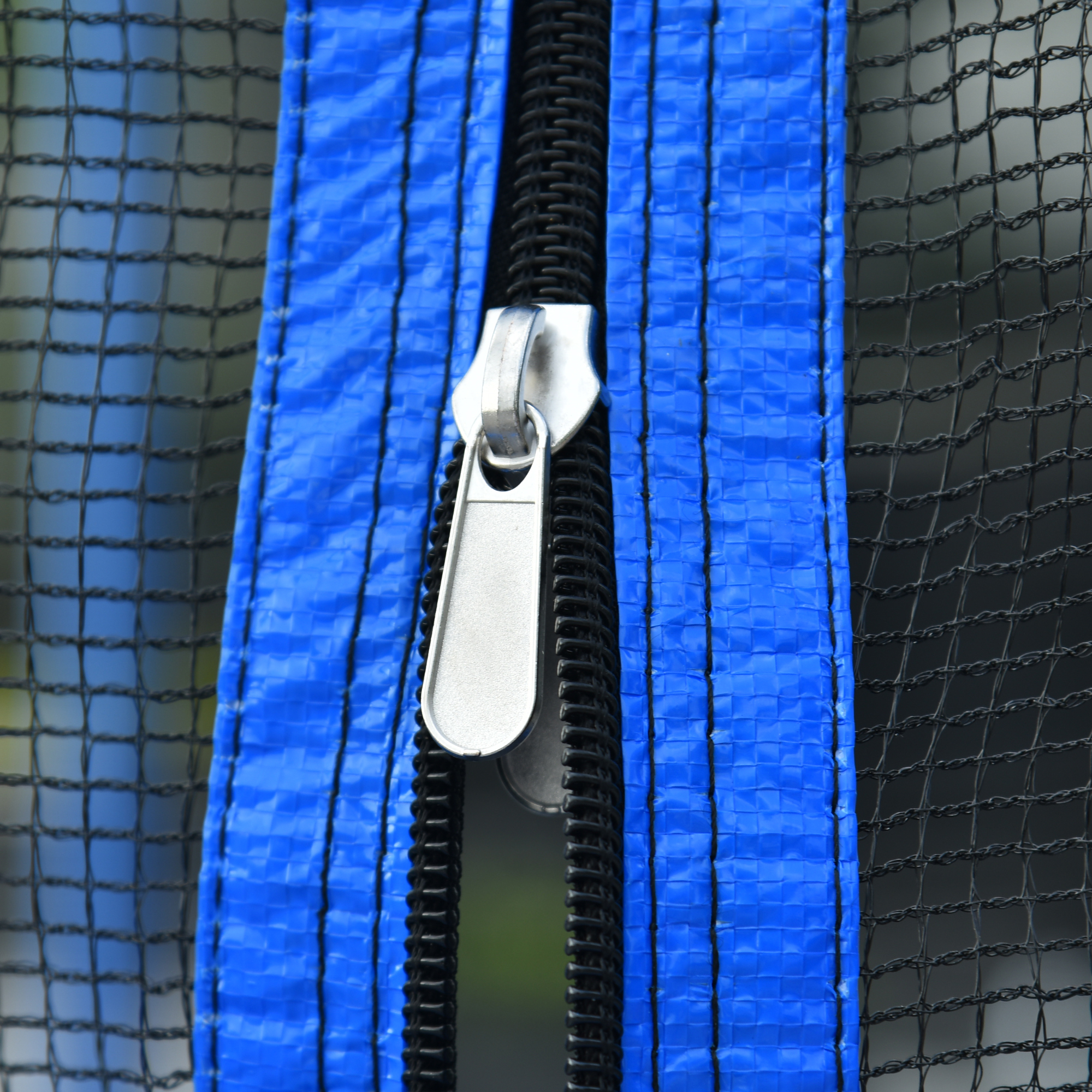 Leumius 14FT Trampoline with Basketball Hoop for Kids and Adults,Outdoor Trampolines w/Ladder and Safety Enclosure Net,Blue