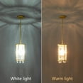 thumbnail image 6 of Crystal Pendant Lights Modern Adjustable Height Chandelier Gold Pendant Light Fixture for Kitchen Island Bedroom Dining Room（1-Light）, 6 of 7