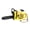 Yellow, variant on Keychain Compact Chainsaw Keychain with Interactive Rope Pull Decompression Play Adjustable Handle Detachable Saw Chain Realistic Tool